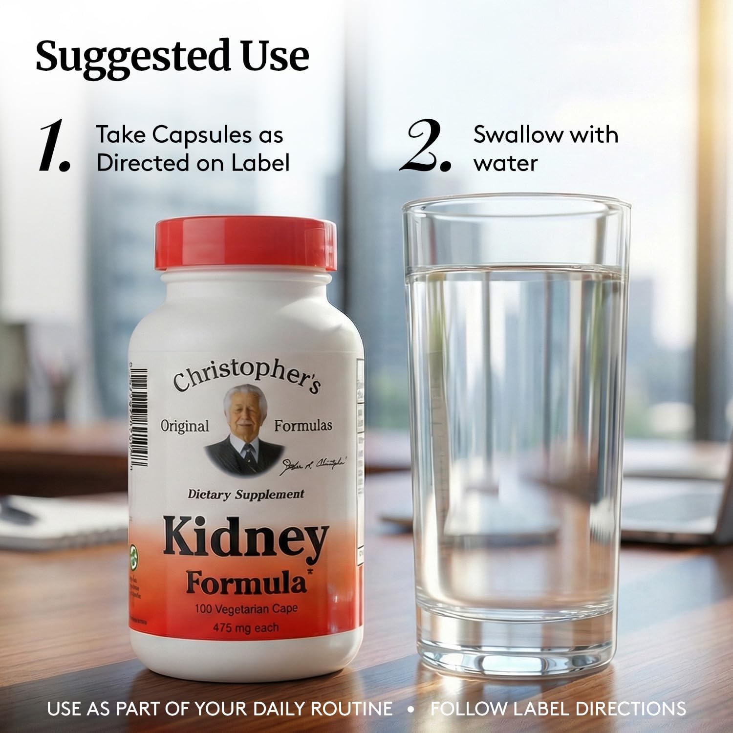 Christopher's Original Formulas Kidney Formula - Kidney Cleanse Detox & Repair Formula - Herbal Blend for Kidney Support