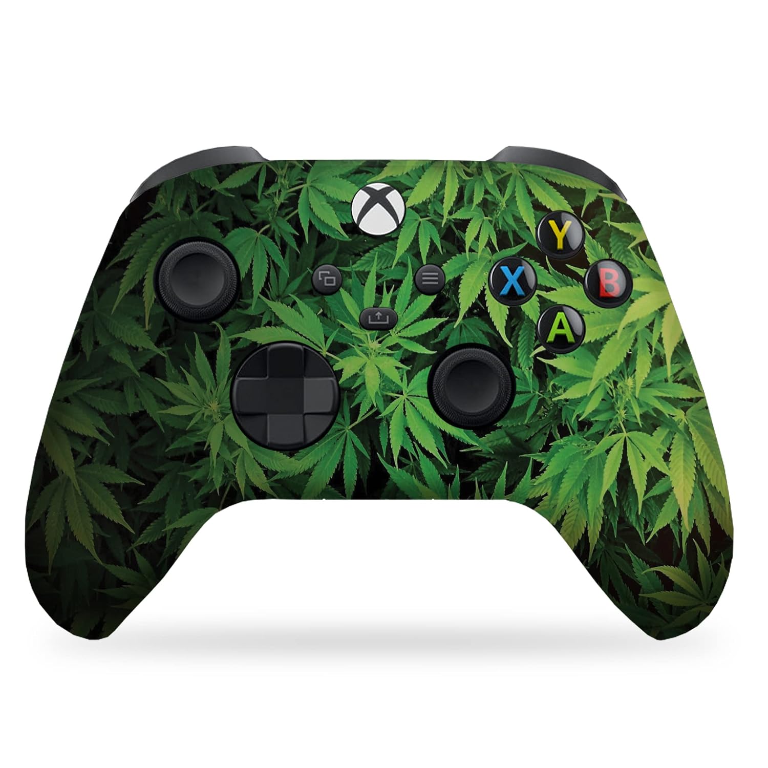 DreamController Green Weed Grass Custom X-box Controller Wireless compatible with X-box One/Series X/S Proudly Customized in USA with Permanent