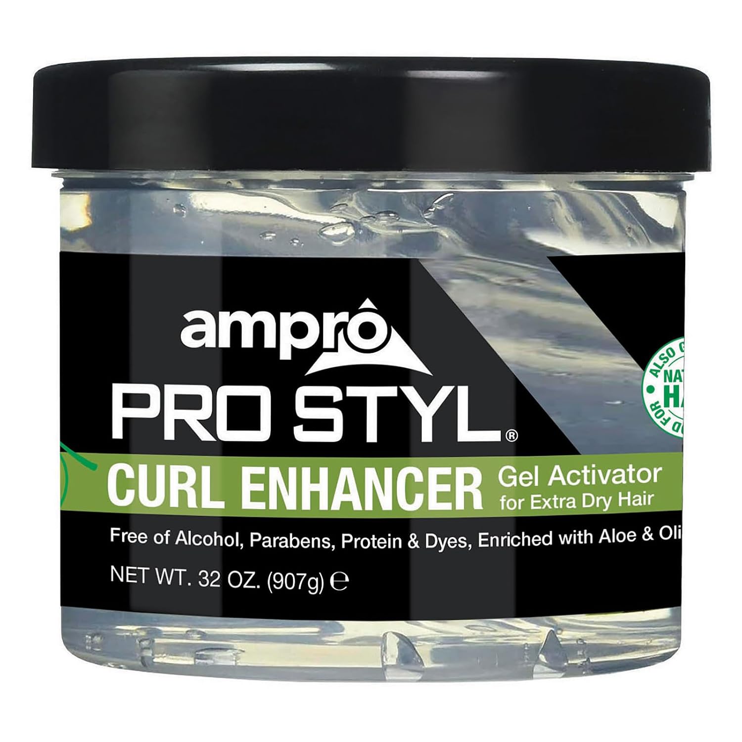 AmPro Pro Styl Curl Enhancer - Gel Activator with Olive Oil to Moisturize and Define Coils and Waves - Helps Protect and Hydrate Hair Shaft - Tames