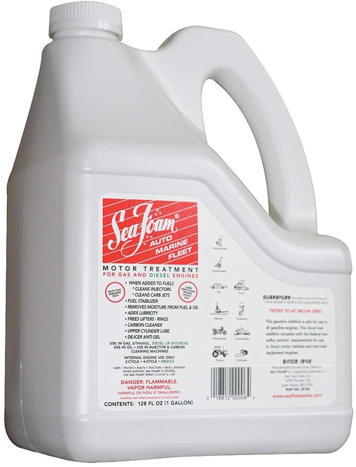 Sea Foam - SF000128 - Sea Foam - SF000128 - Seafoam Fuel System Cleaner: Motor Treatment, Fuel System Cleaner, 1 gal