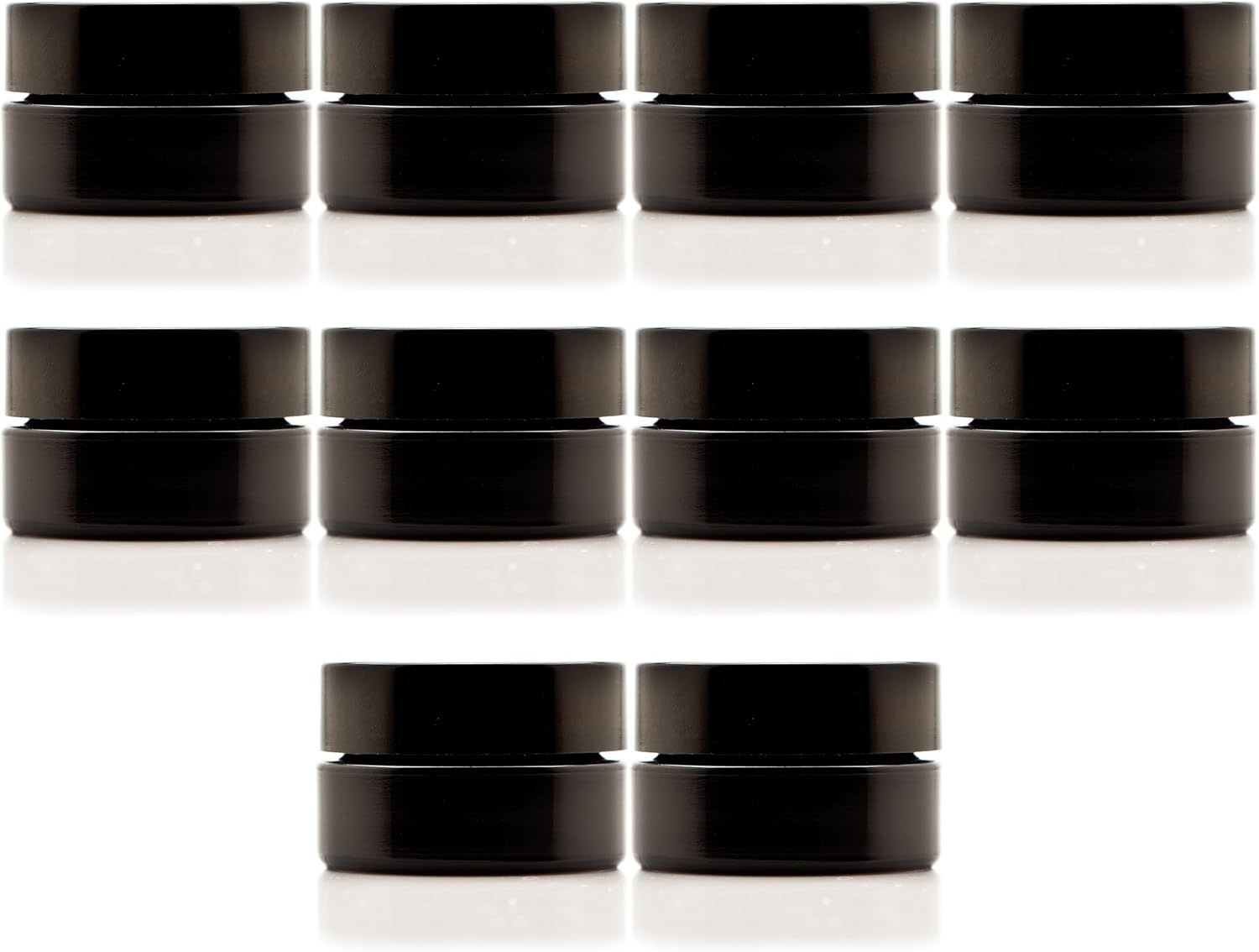 Infinity Jars 100 Ml (3.3 fl OZ) Glass Lotion Container with Lid, Refillable UV Cosmetic Jar for Creams, DIY, Travel, Body Butter | Small Wide Mouth Empty Lotion Jar, Airtight Cosmetic Container