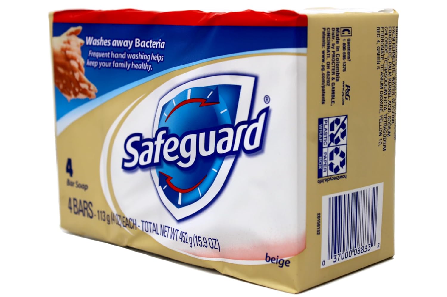 Antibacterial Bath Bar Soap (1 Pack of 4 bars)