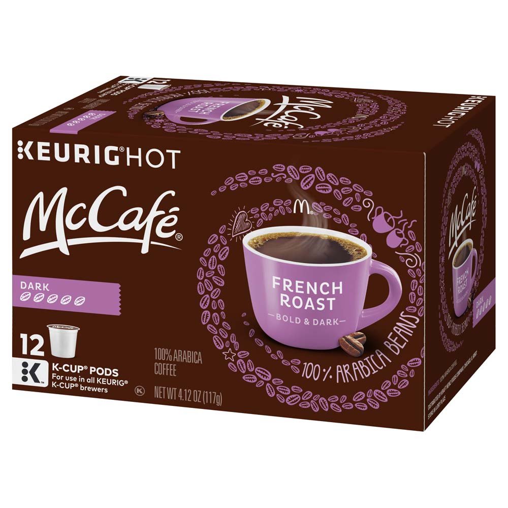 McCafe French Roast, Single Serve Coffee Keurig K-Cup Pods, Dark Roast, 96 Count (4 Packs of 24)