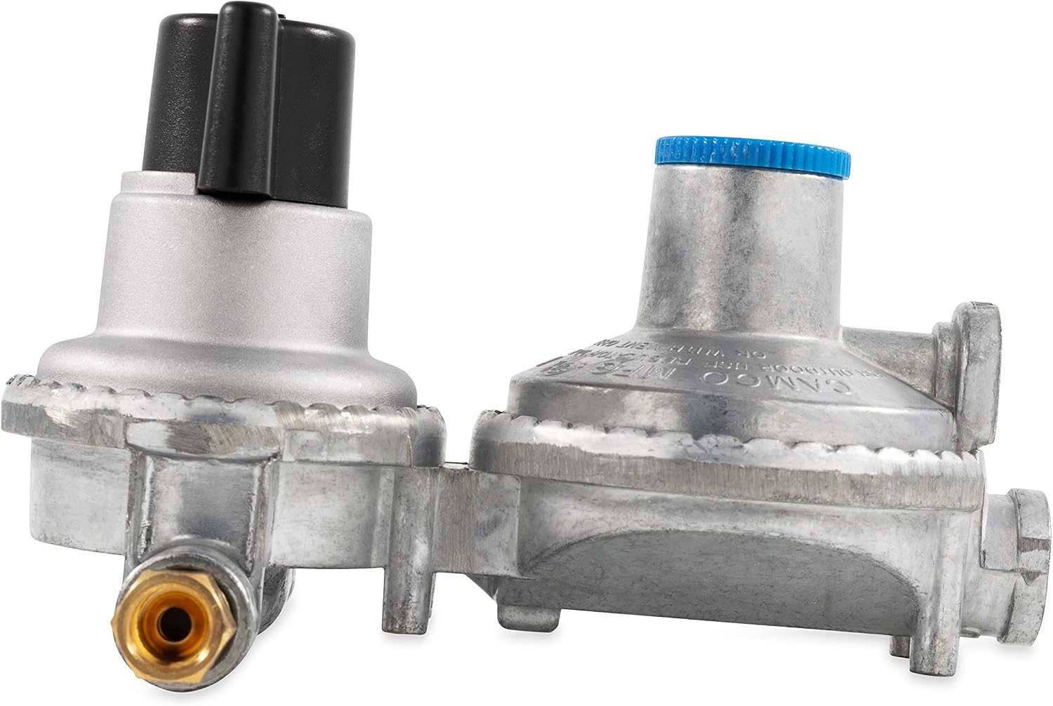 Camco Propane Double-Stage Auto-Changeover Regulator | Features Auto Switch Over from Empty to Full Propane Tank | Ideal for Refilling Propane