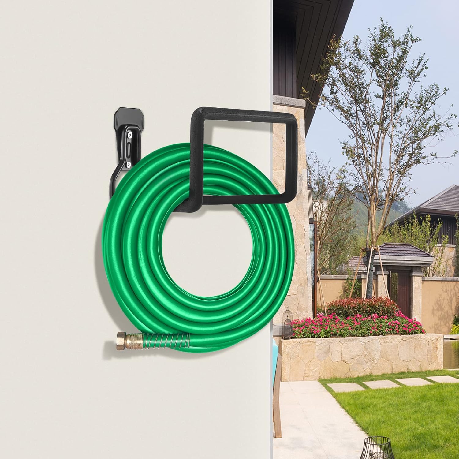 Hose Hanger, Heavy Duty Metal Hose Holder Wall Mount
