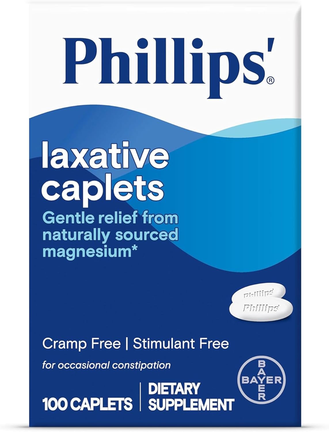 Phillips' Laxative Easy-To-Swallow Caplets, 55 Count