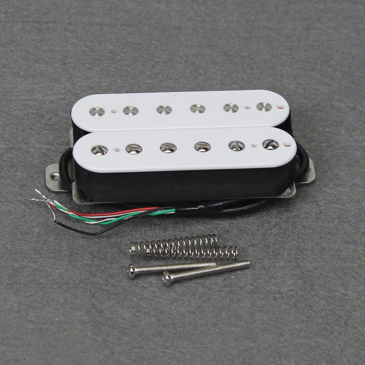 FLEOR Alnico 5 Guitar Pickup Double Coil Humbucker Pickups Neck and Bridge Set Black
