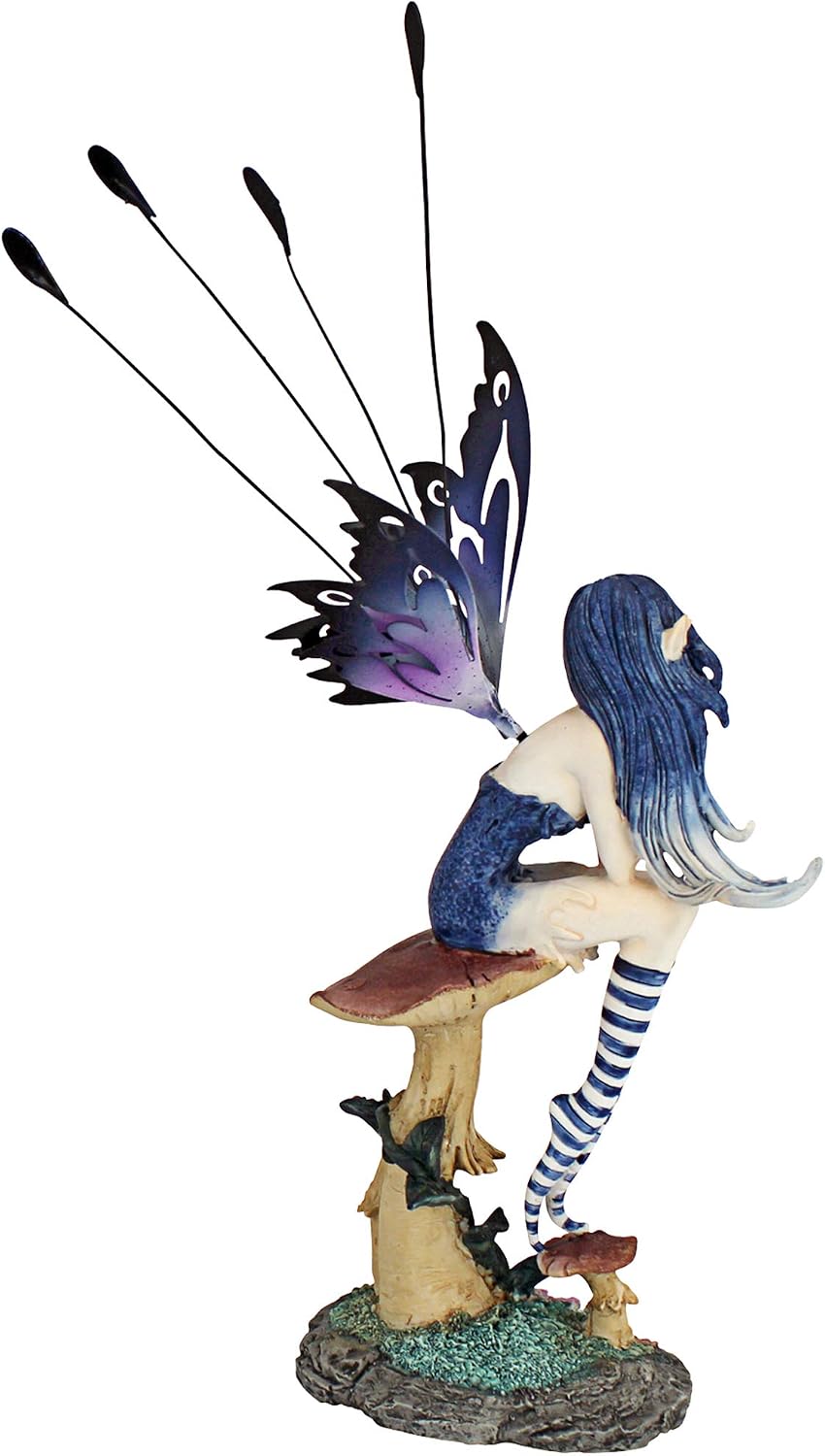 Design Toscano QS232725 Sapphire, The Pepperwand Fairy Statue,full color