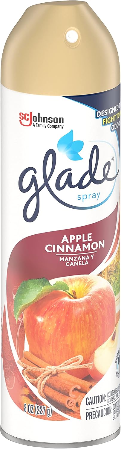 Glade Air Freshener, Room Spray, Apple Cinnamon, 8 Oz, 12 Count