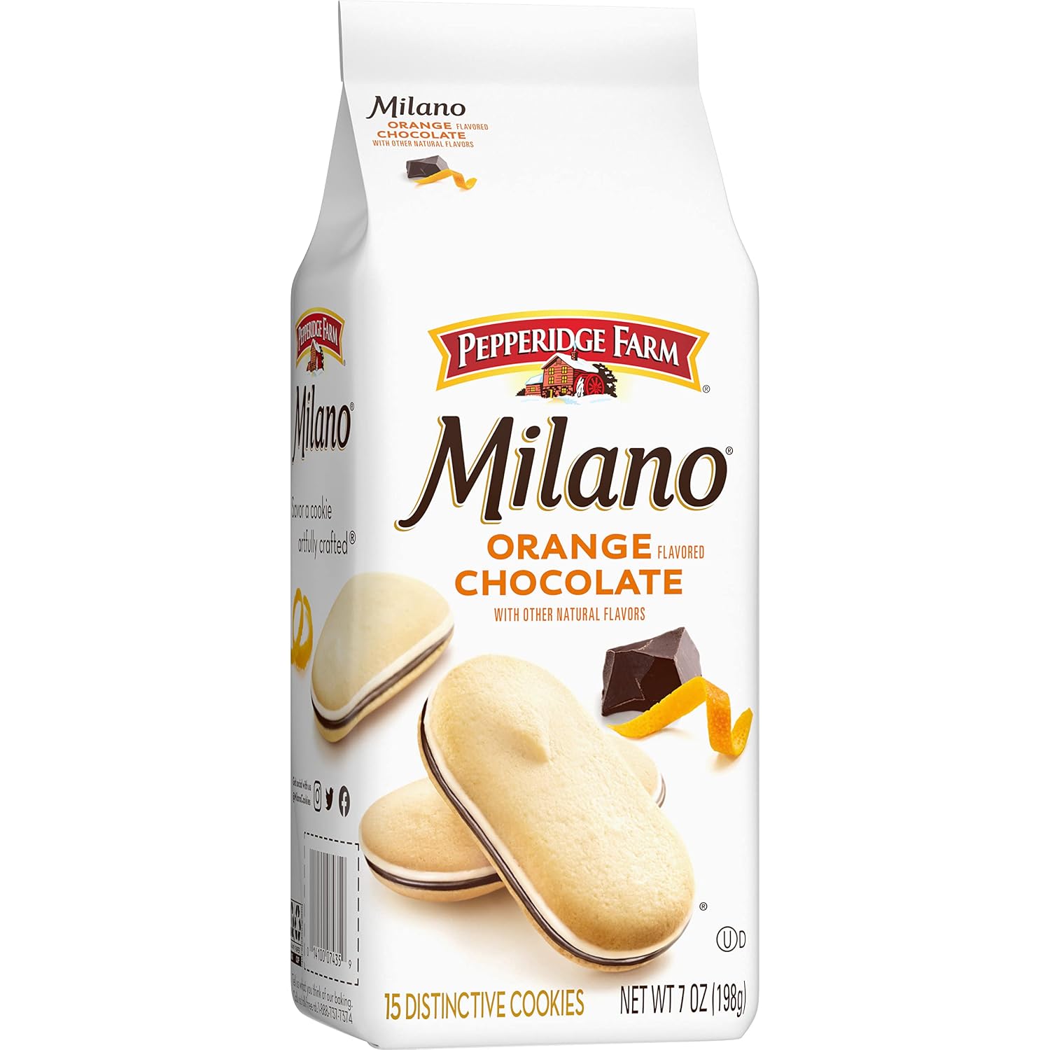 Pepperidge Farm Milano Milk Chocolate Cookies, 6 OZ Bag (15 Cookies)