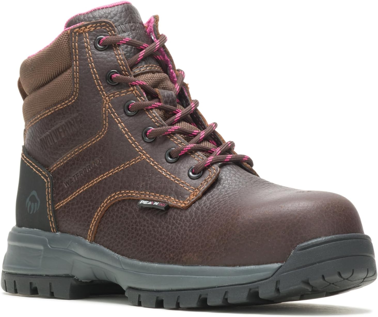 Wolverine Women's Piper Waterproof Composite Toe 6in Construction Boot