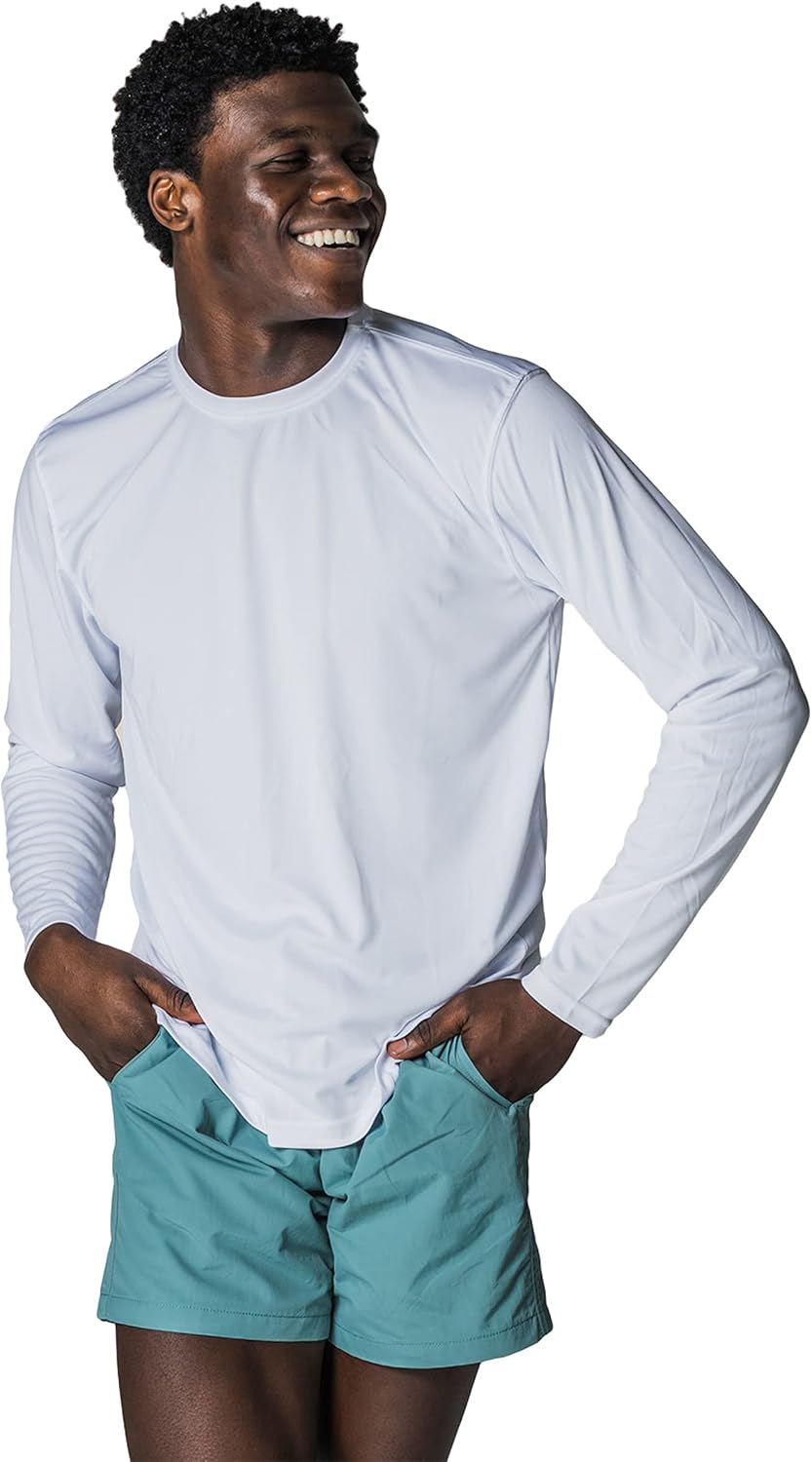 Vapor Apparel Men's Outdoor UPF 50+ Long Sleeve T-Shirt, UV Sun Protection for Fishing, Running, Hiking, Swimming