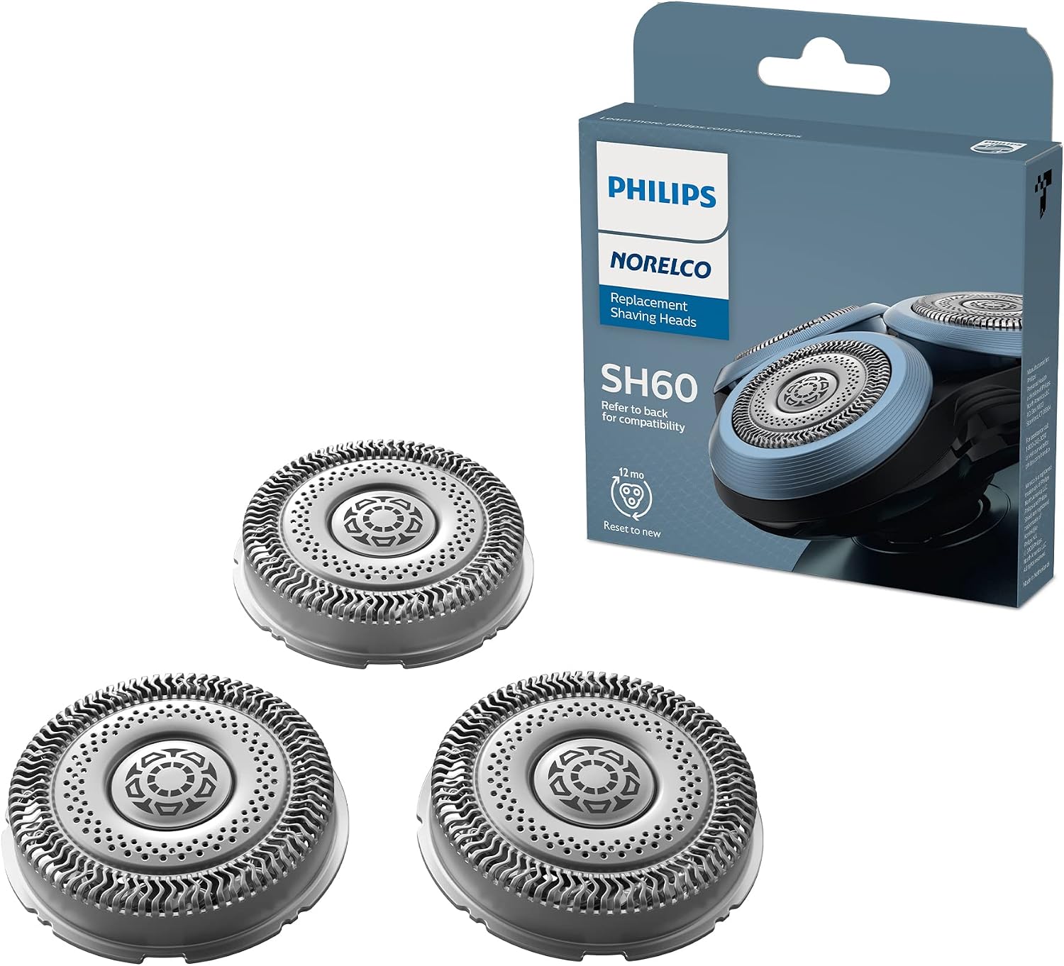 Philips Norelco Genuine Replacement Heads, 3 Count