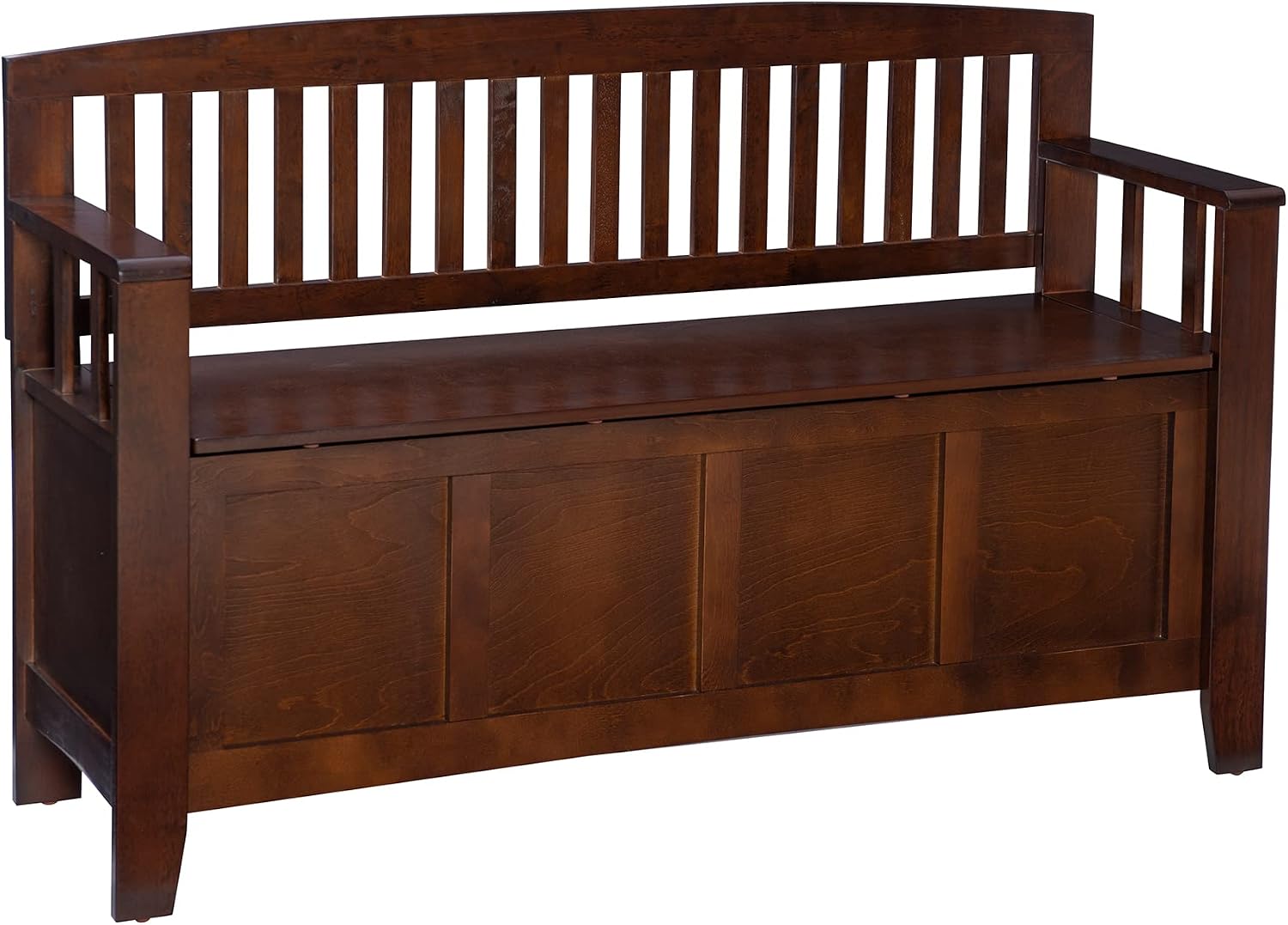 Linon Home Dcor Linon Home Decor Cynthia Storage Bench, 50"w x 17.25"d x 32"h, Walnut