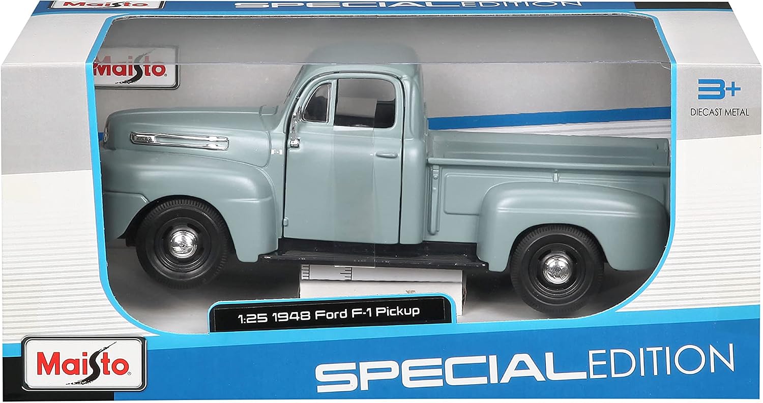 1948 Ford F-1 Pickup Truck - Gray (Special Edition) Diecast 1:25 Scale Model - Maisto