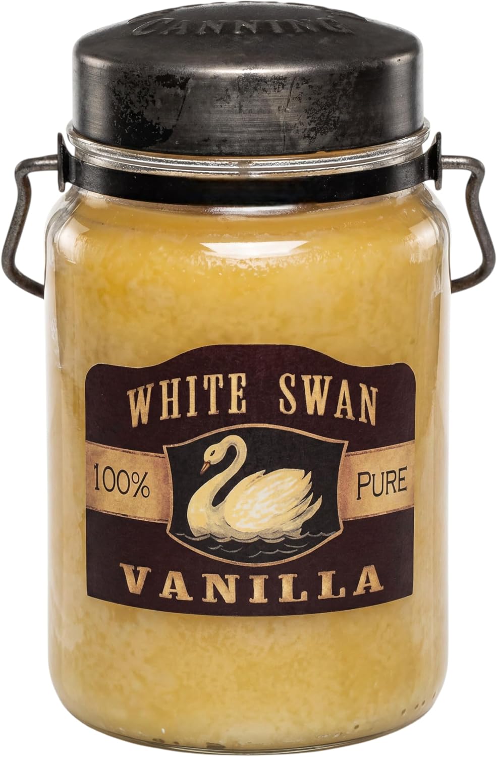 McCall’s Candles | Hot Buttered Rum | 26 oz Scented Candle | USA-Poured | Vintage Rustic Jar with Carrying Handle | Warm Buttery Spiced Rum Fragrance