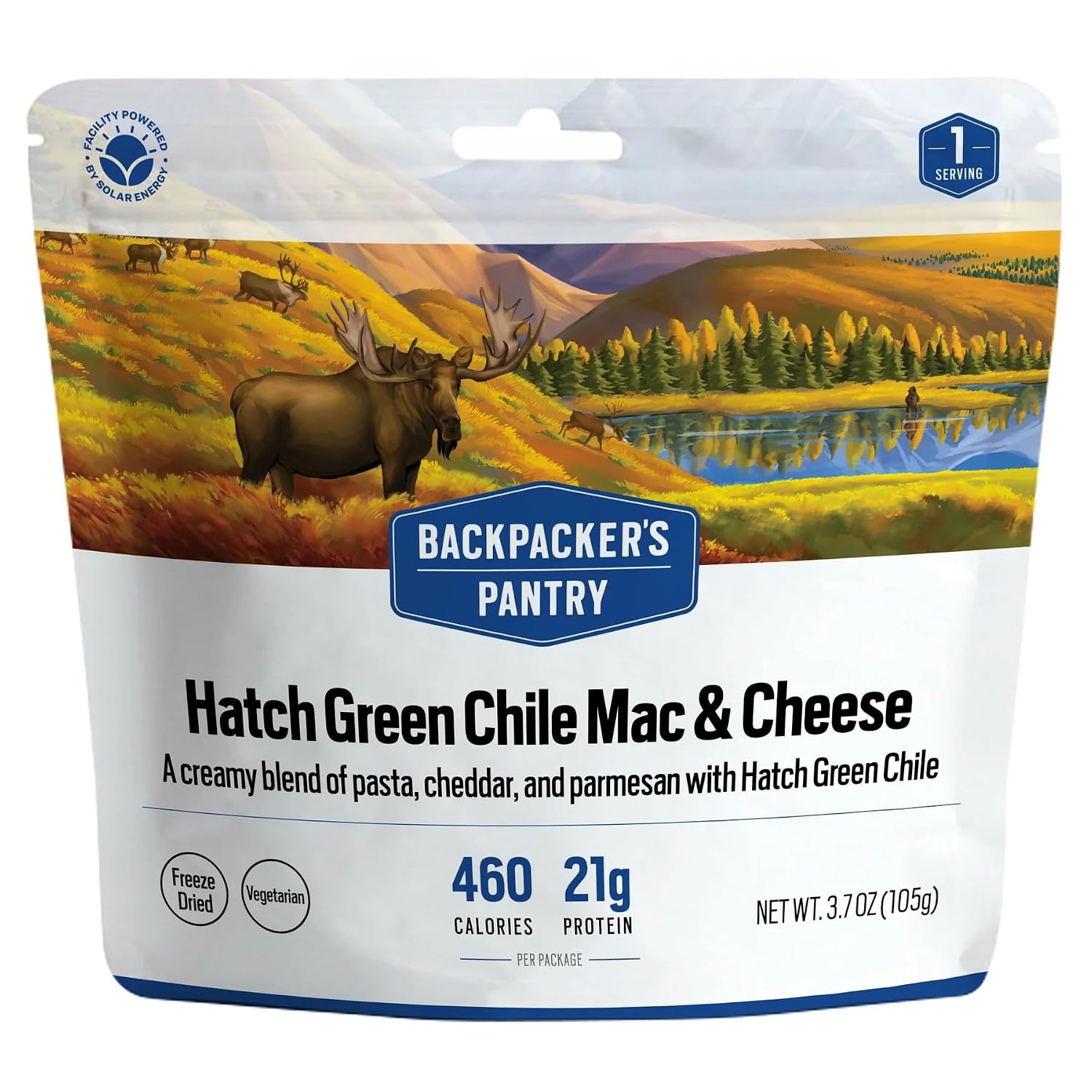 Backpacker's Pantry Lasagna | 1-Pack | 29g Protein | 620 Cal | Vegetarian, Nut Free | Made in the USA | Freeze Dried Meal & Camping Food