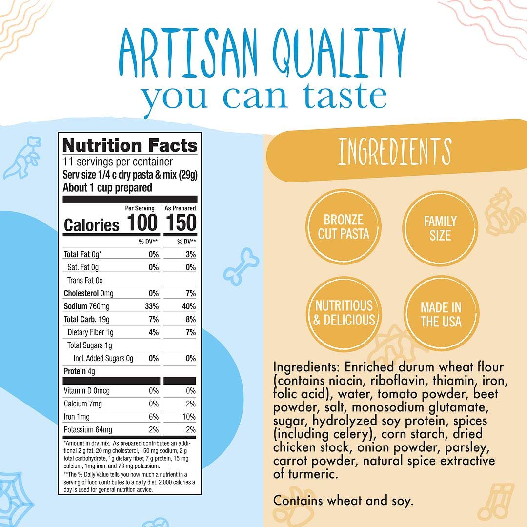 Pastabilities Fun Shaped Pasta for Kids - Black Cat Shaped - Cats and Paws Animal Theme, Non-GMO Natural Wheat Pasta, All-Natural, Kosher Certified, Made in the USA, (4 Pack, 14 Oz)