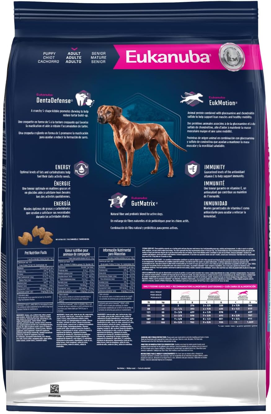 Eukanuba Adult Large Breed Dry Dog Food, 35 lb Bag