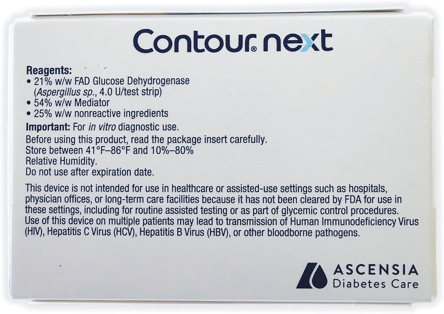 Ascensia CONTOUR NEXT Blood Glucose Diabetes Test Strips, 35 Count
