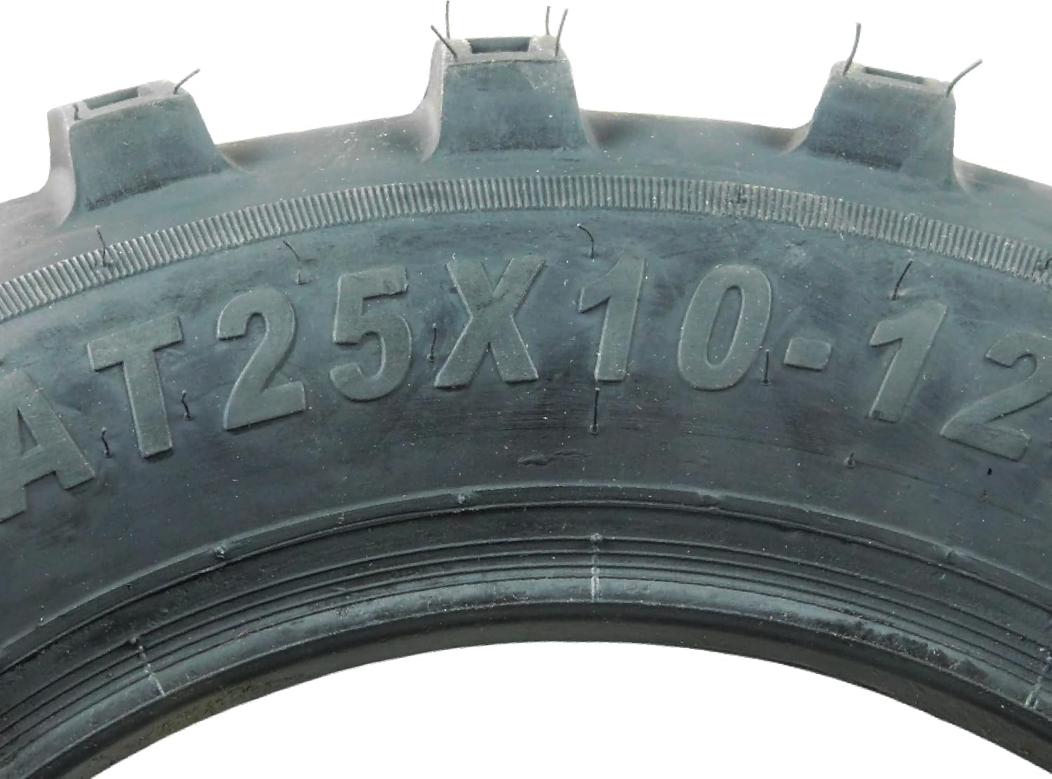 25x10-12 Rear ATV Tire 6-Ply Checkmark Tread 2-Pack 25x10x12 | Aggressive checkmark tread for superior traction on mud
