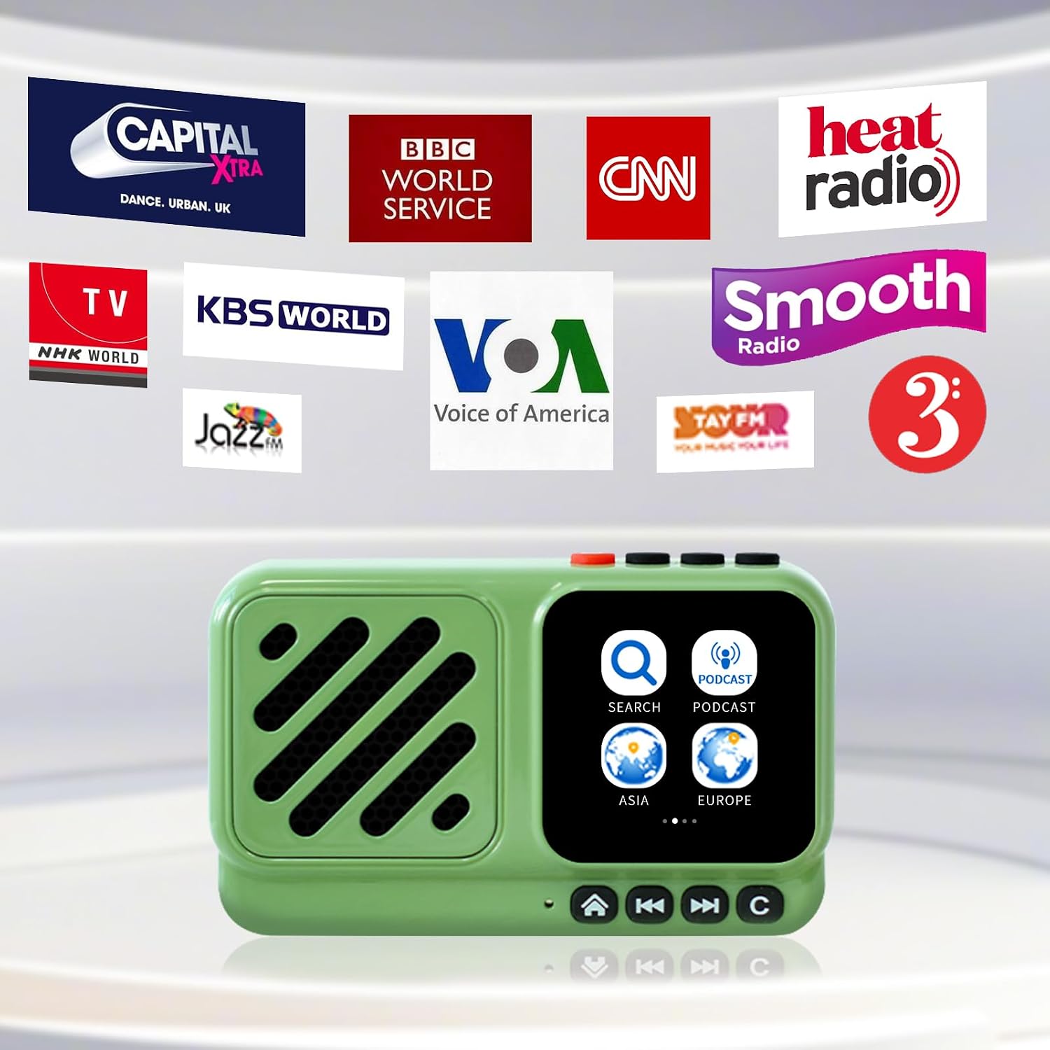 Choyong Voyager Bluetooth Speaker Wireless Internet Radio with WIFI/4G, World Radio Station, BT5.3