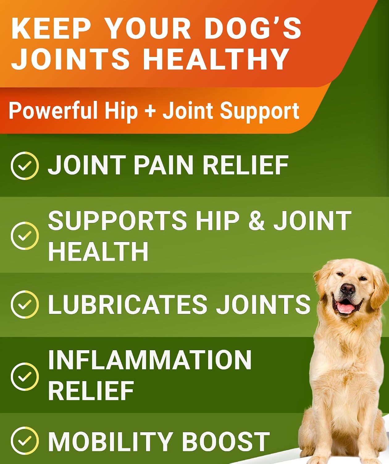 Advanced Glucosamine for Dogs, Chondroitin & MSM Hip Joint Supplement Chews