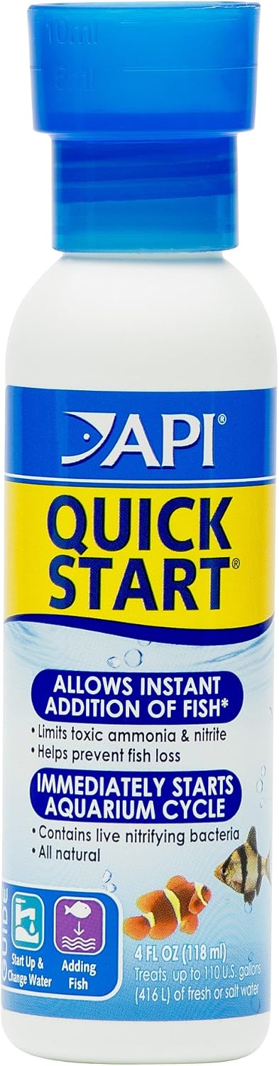 API QUICK START Freshwater and Saltwater Aquarium Nitrifying Bacteria 16-Ounce Bottle