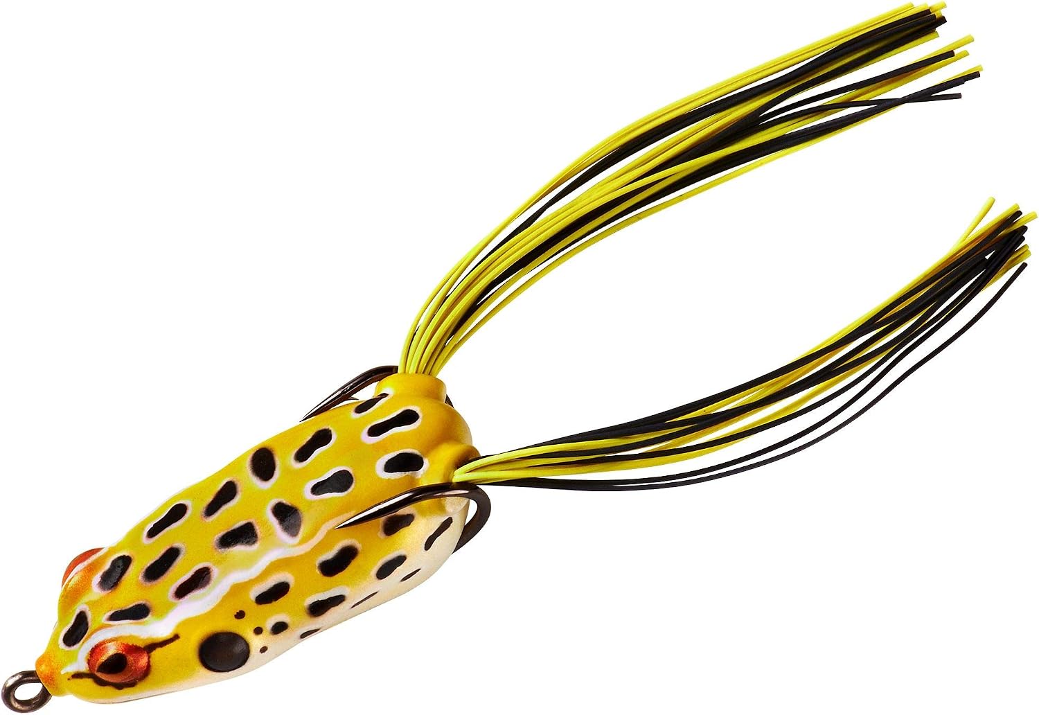 Booyah Pad Crasher Jr Topwater Bass Fishing Hollow Body Frog Lure with Weedless Hooks