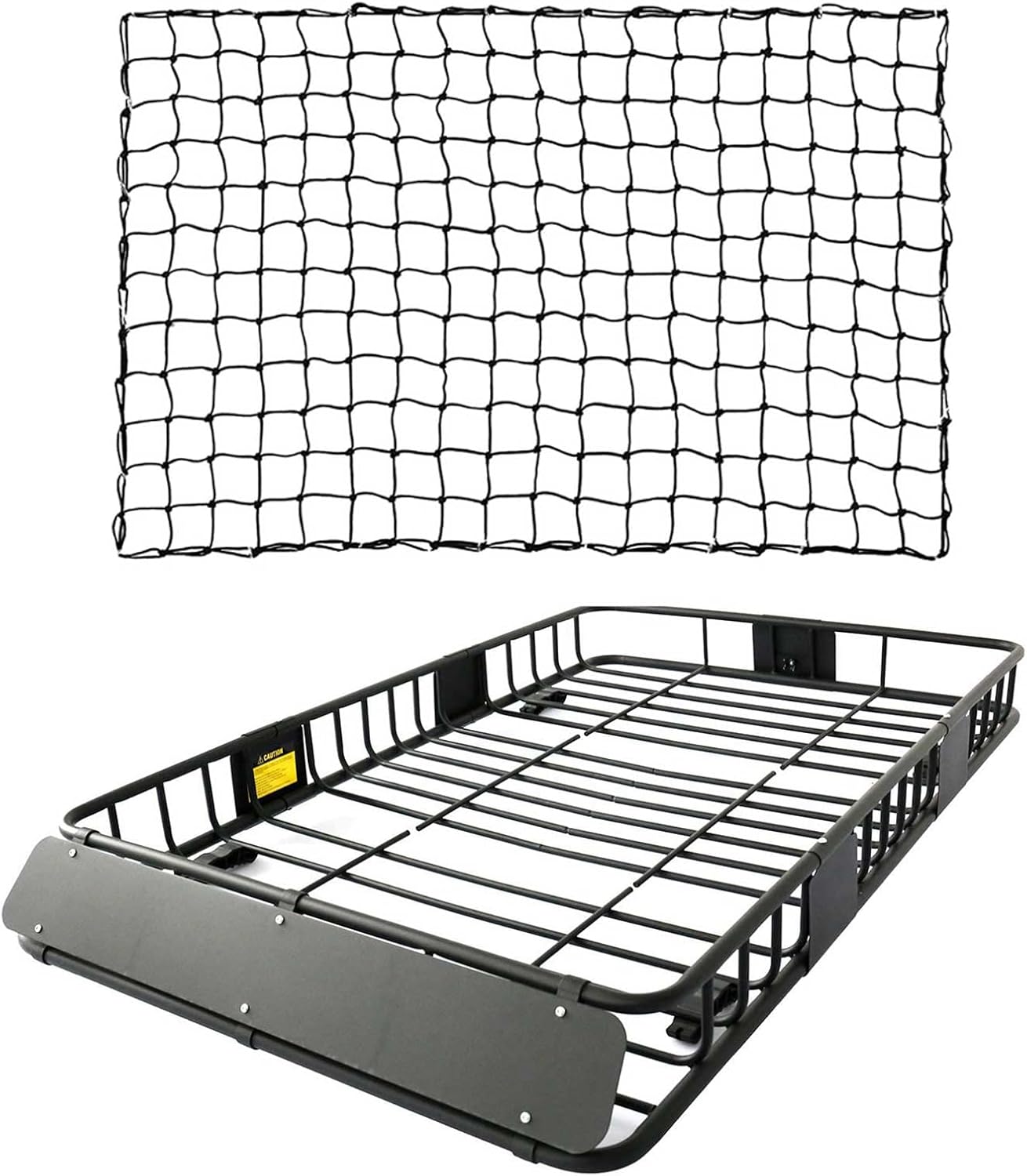 Leader Accessories Roof Rack Cargo Basket 64"x39"x4" for SUV Truck Van Car | 150 lbs Capacity, Alloy Steel with Rust-Resistant , Easy Assembly, Extra Storage for Luggage, Camping & Outdoor Road Travel
