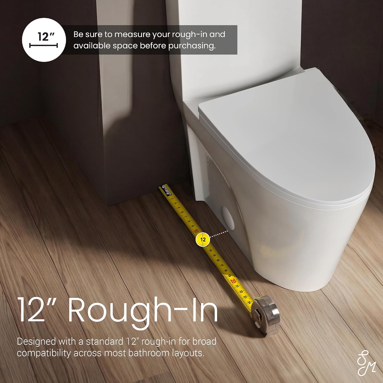 St. Tropez Comfort Height One-Piece Elongated Toilet, Vortex Dual-Flush 1.1/1.6 GPF, White Hardware