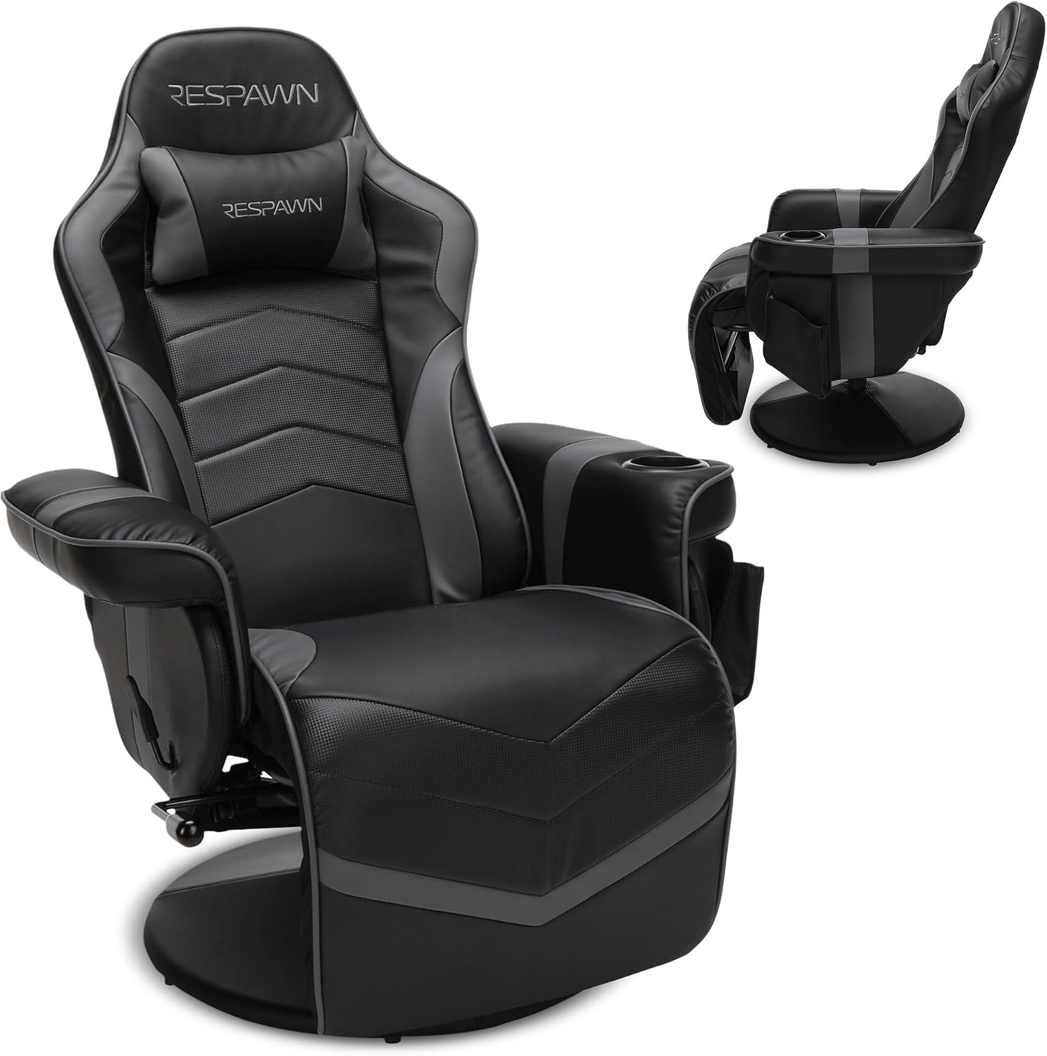 Respawn 900 Gaming Recliner Chair with Footrest, Cup Holder and Swivel
