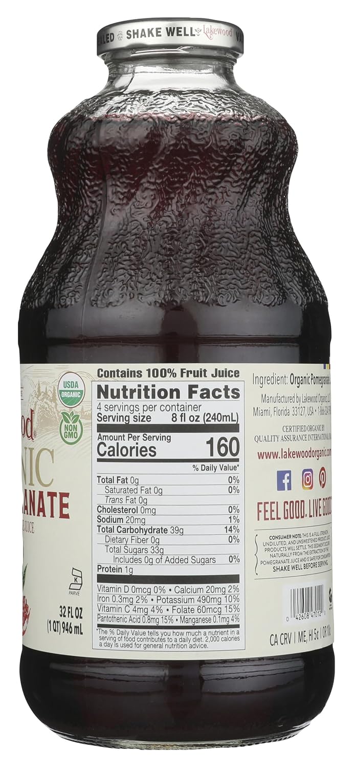 Lakewood Organic Pure Concord Grape Juice, 32 oz