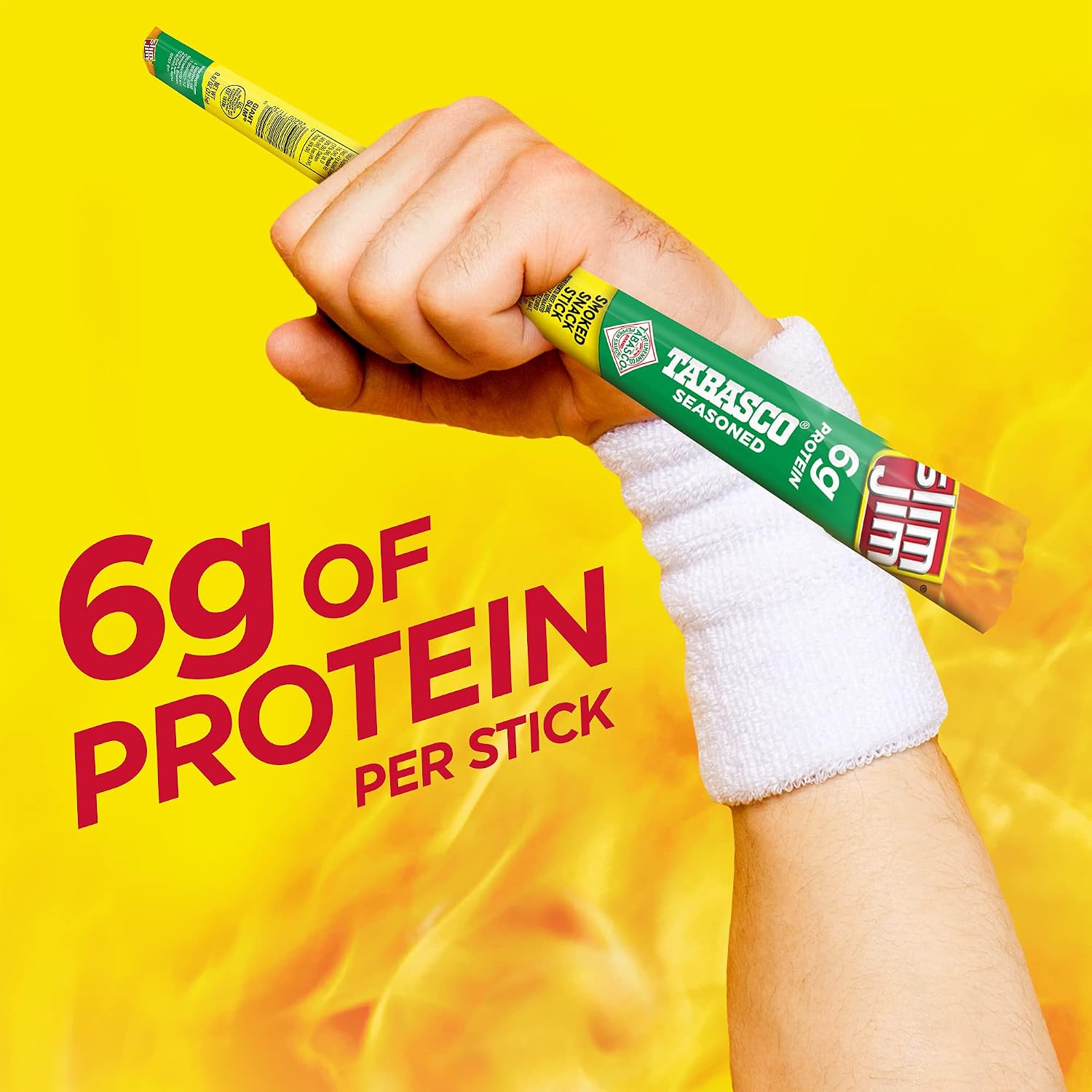 Slim Jim Giant Smoked Jerky Sticks, Tabasco Flavor, 0.97 oz., 24-ct