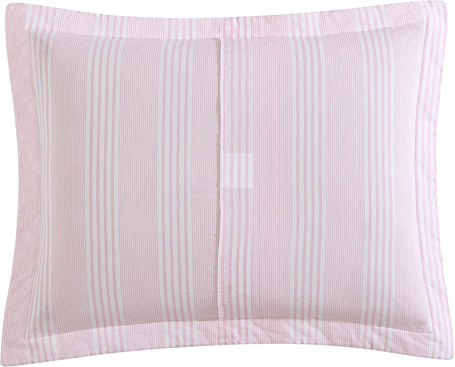 Laura Ashley – Queen Quilt Set, Soft & Lightweight Bedding with Matching Shams, Reversible Floral Room Decor, College Dorm Room Essentials (Bedford Blue)