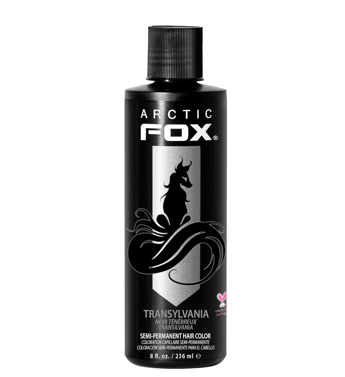 ARCTIC FOX Virgin Pink Semi-Permanent Hair Color - Vegan - 4 fl oz | Vivid and Vibrant, Cruelty Free, Ammonia Free, Peroxide Free, , Cream Formula
