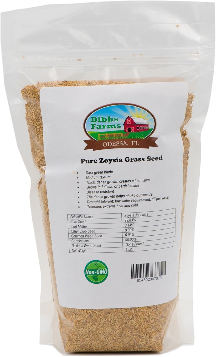 Pure Zoysia Grass Seeds - 1 Lb.