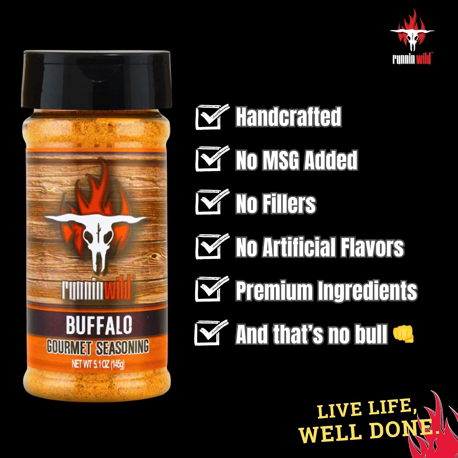 Gourmet Honey BBQ Rub & Seasoning – Delicious Sweet & Smoky Flavor for Pork, Chicken, Ribs & Salmon | Premium BBQ Dry Rub | Runnin’ Wild Foods
