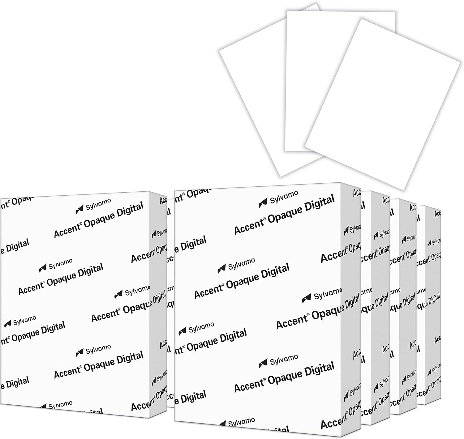 Accent Opaque White Printer Paper, 8.5” x 11” 24lb Bond/60lb Text Copy Paper – 500 Sheets (1 Ream) – Premium Computer Paper with Smooth Finish, 97 Bright, 89gsm – Multipurpose White Paper – 109355R