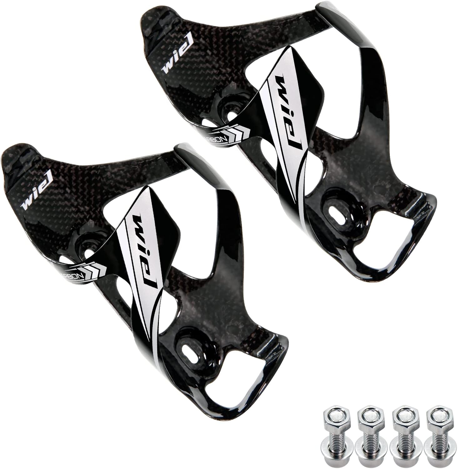 Wiel Full Carbon Fiber Bicycle Bike Light Drink Water Bottle Cage Holder