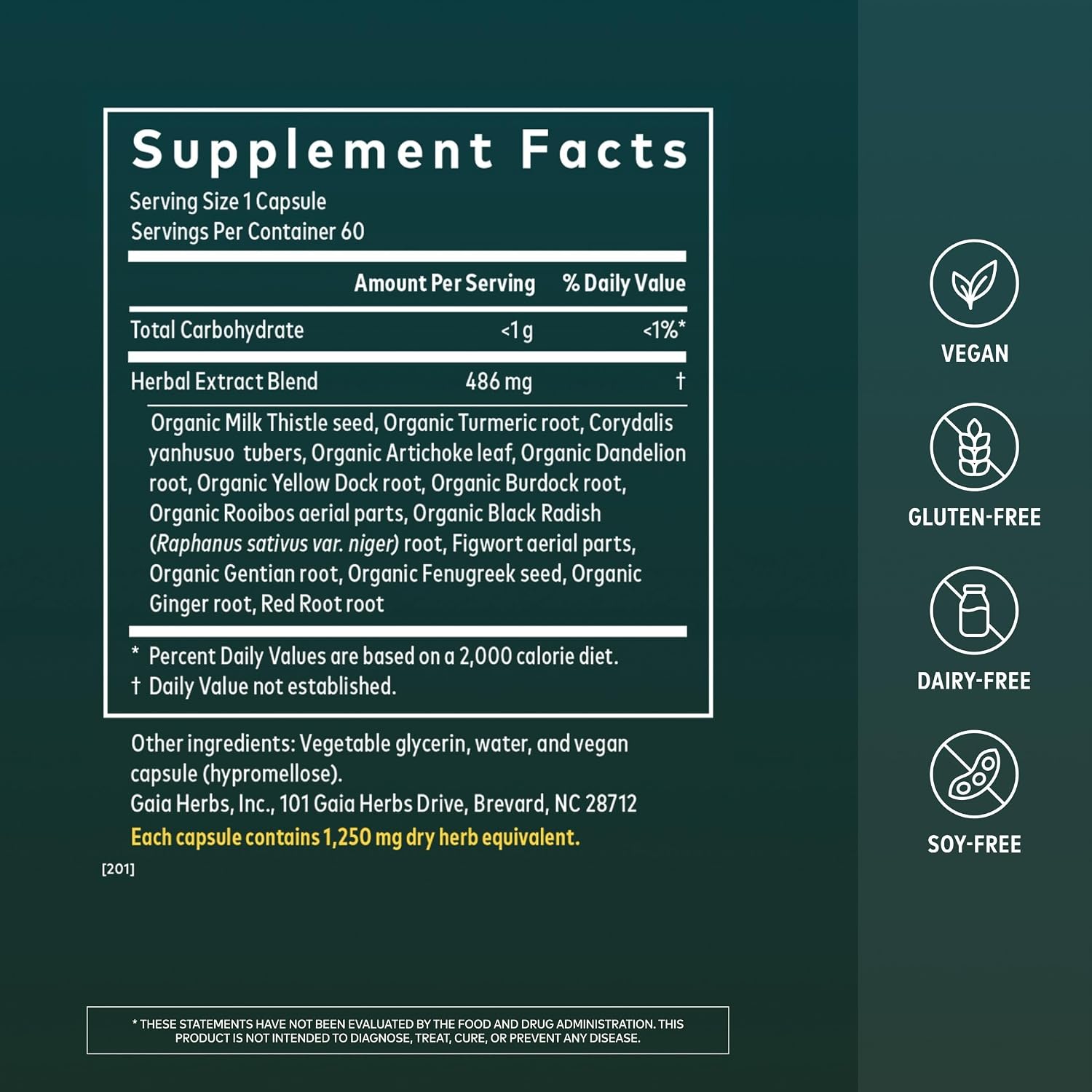 Gaia Herbs Liver Cleanse - Liver Health Support Herbal Supplement with Milk Thistle, Burdock, Turmeric