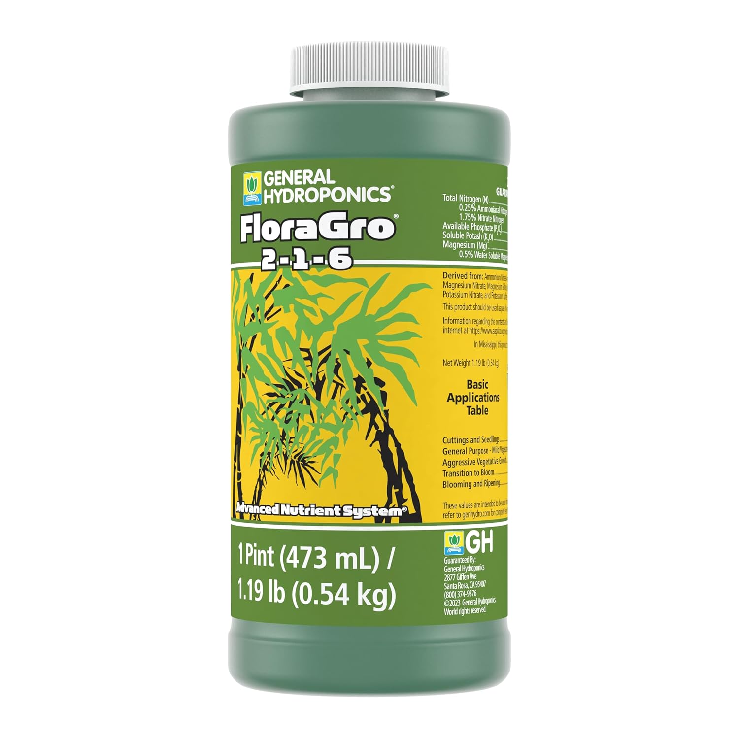 General Hydroponics FloraMicro, 1 Quart