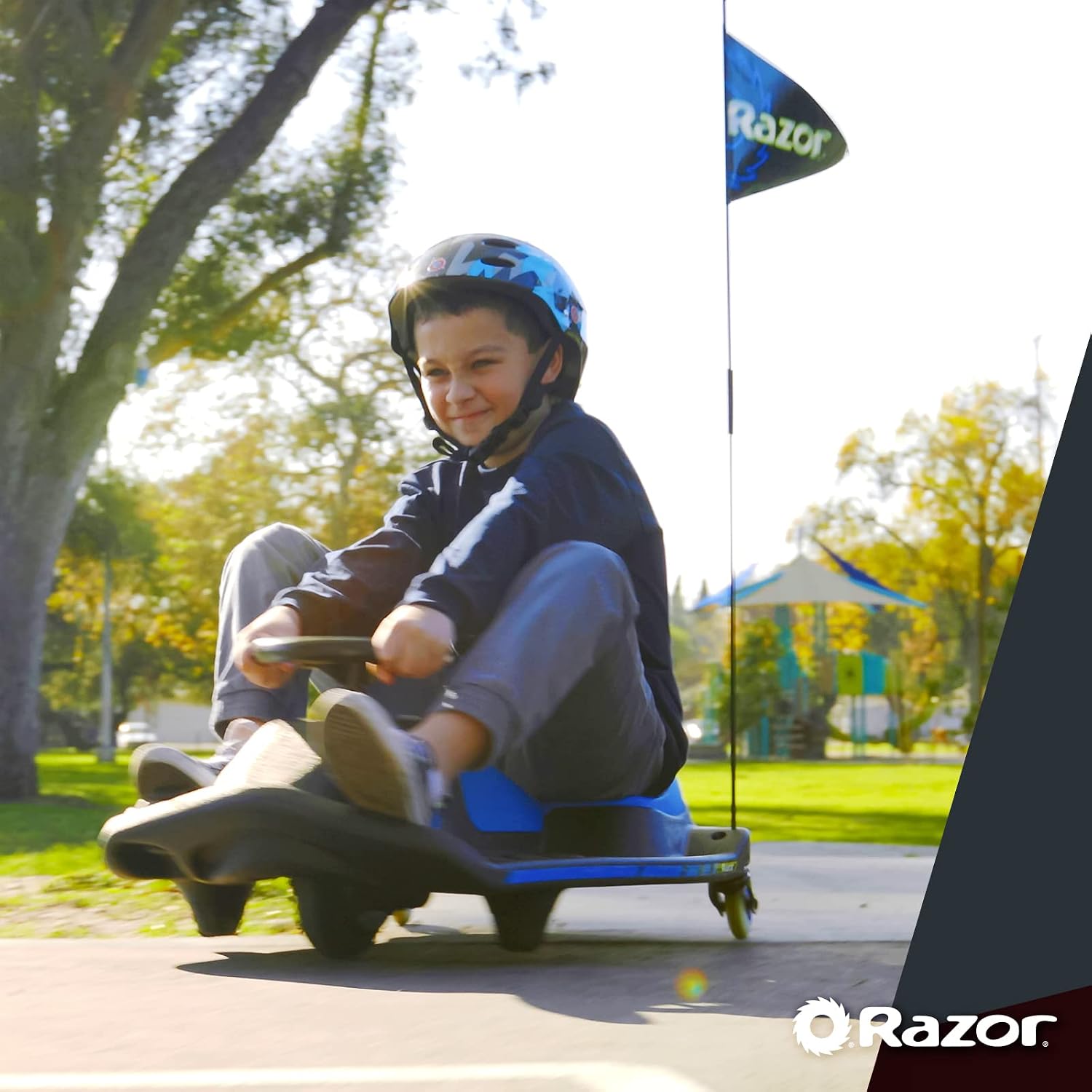 Razor Crazy Cart Shift Electric Go Kart for Kids Ages 6+ - 12V Drifting System, High/Low Speed Switch, Simplified Drifting, Riders up to 120 lbs