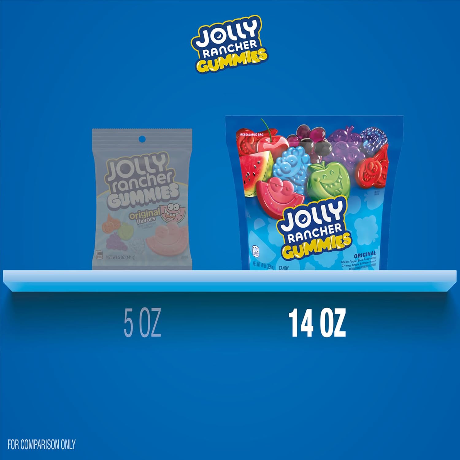 JOLLY RANCHER Gummies Original Fruit Flavored Gummy Candy Box, 3.5 oz