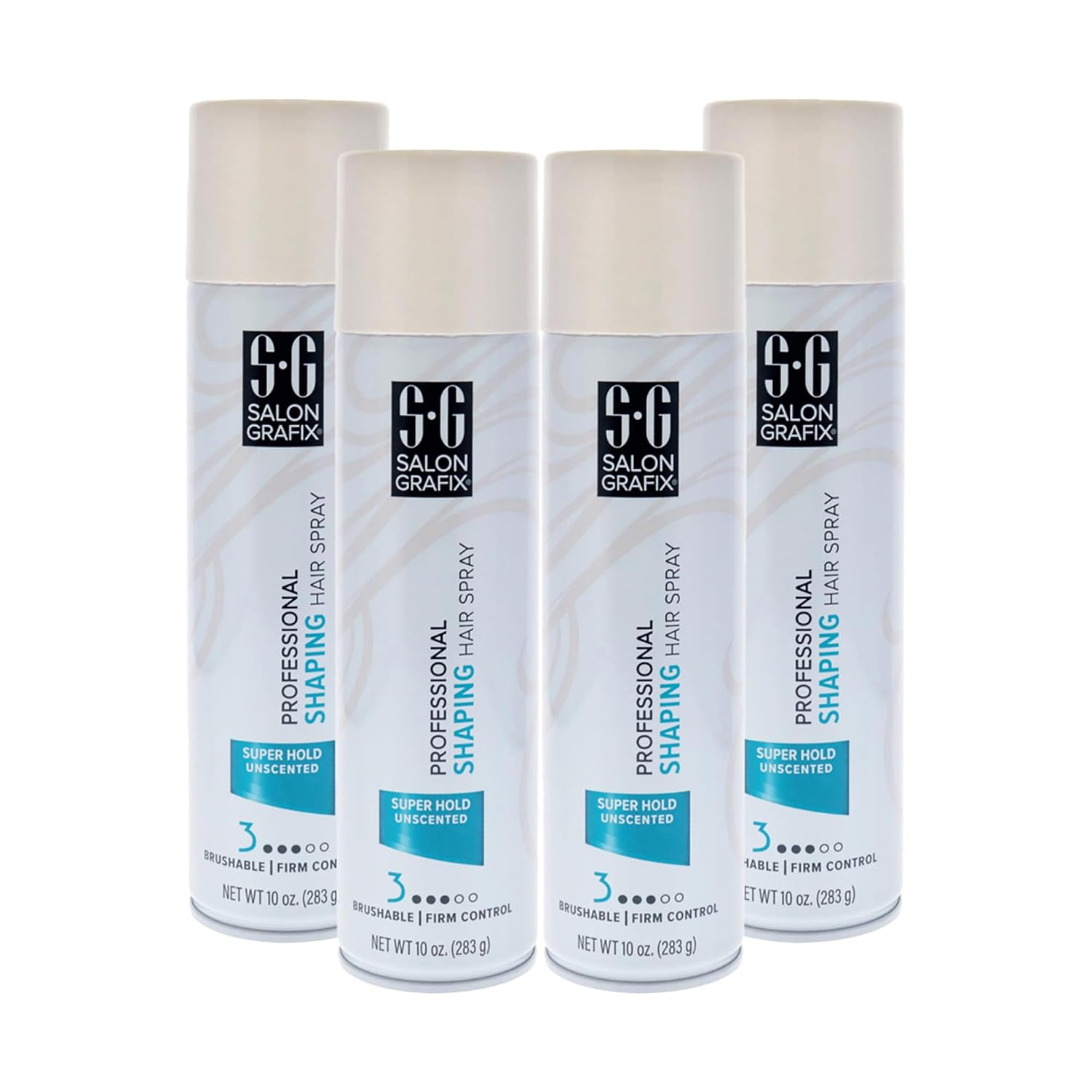 Salon Grafix Shaping Hair Spray - Brushable and Freshly Scented Hairspray for Women and Men - Professional Quality Result - Extra Super Hold - 2 pc