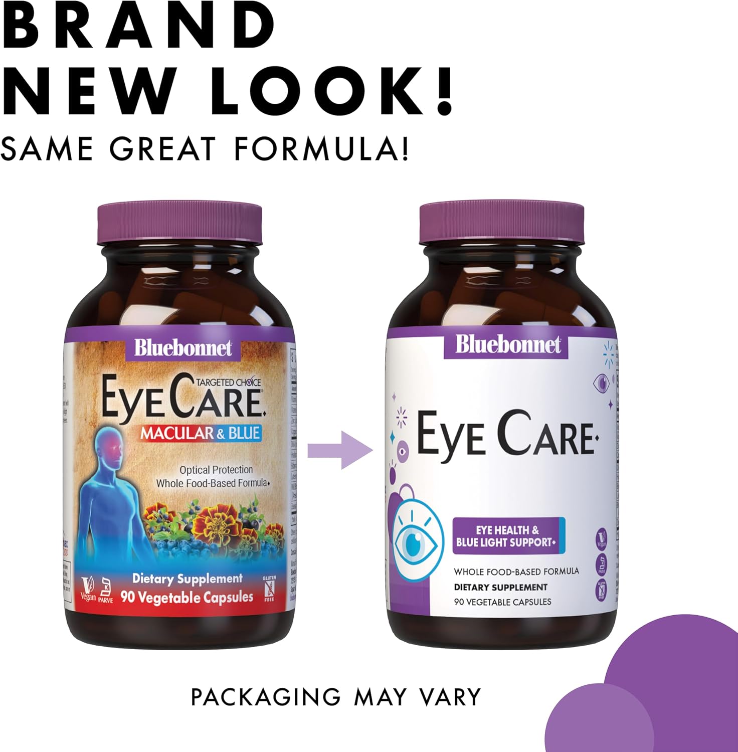 Bluebonnet Nutrition Eye Care Macular & Blue, Eye Health & Blue Light Support*, Vegan, Kosher-Certified, Gluten-Free, Dairy-Free