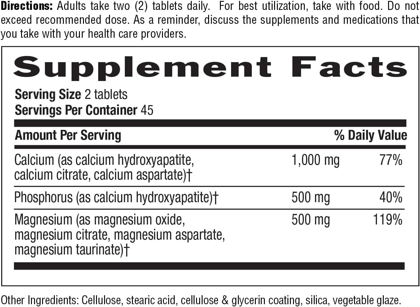 Country Life Target-Mins Calcium Magnesium Complex, 360 Tablets | 2:1 calcium-to-magnesium ratio with 180 convenient daily servings