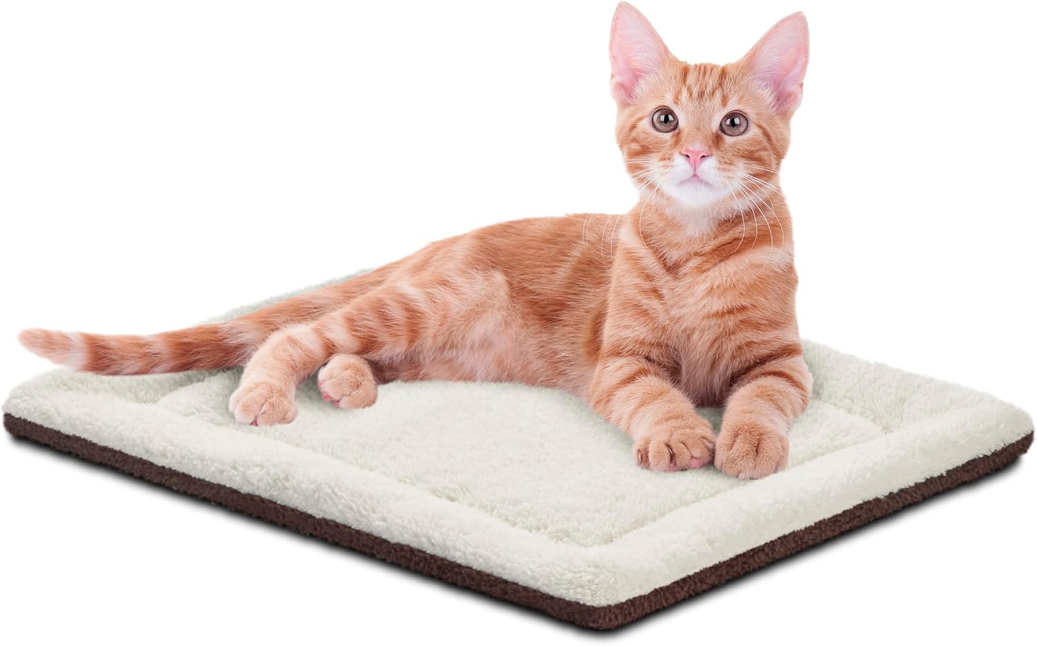 K&H Self-Warming Cat Bed Pad, Self Heating Pad for Outdoor Cat Houses, Warming Mat for Indoor Pet Beds & Furniture, Reversible Blanket, Machine Washable - Small 21 X 17in Gray/ Black
