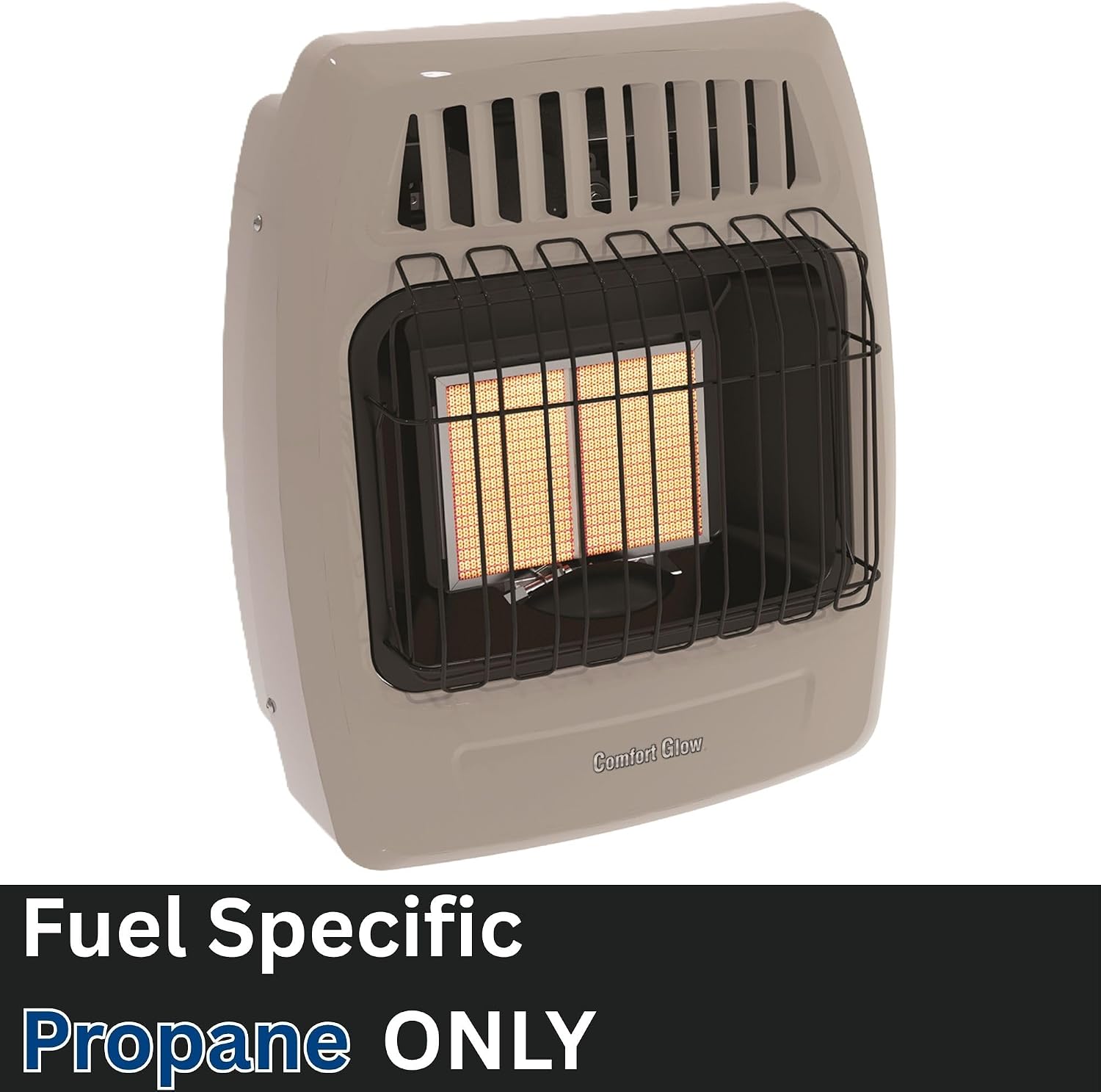 WORLD MKTG OF AMERICA/IMPORT KWP212 2 Plaque 12000 BTU Gas Wall Heater, Grey | 2 Plaque, Infrared Radiant Gas Heater for Indoor Use
