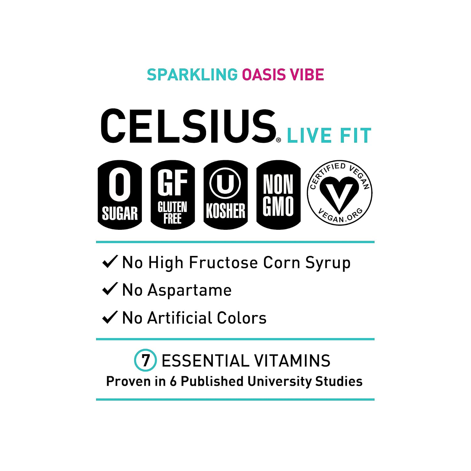 CELSIUS PEACH VIBE Sparkling White Peach, Sugar Free Energy Drink, 12 Fl Oz (Pack of 12)